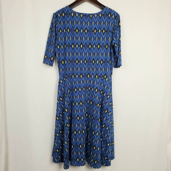 LulaRoe Size 3XL Pattern SS Dress - Picture 4 of 7